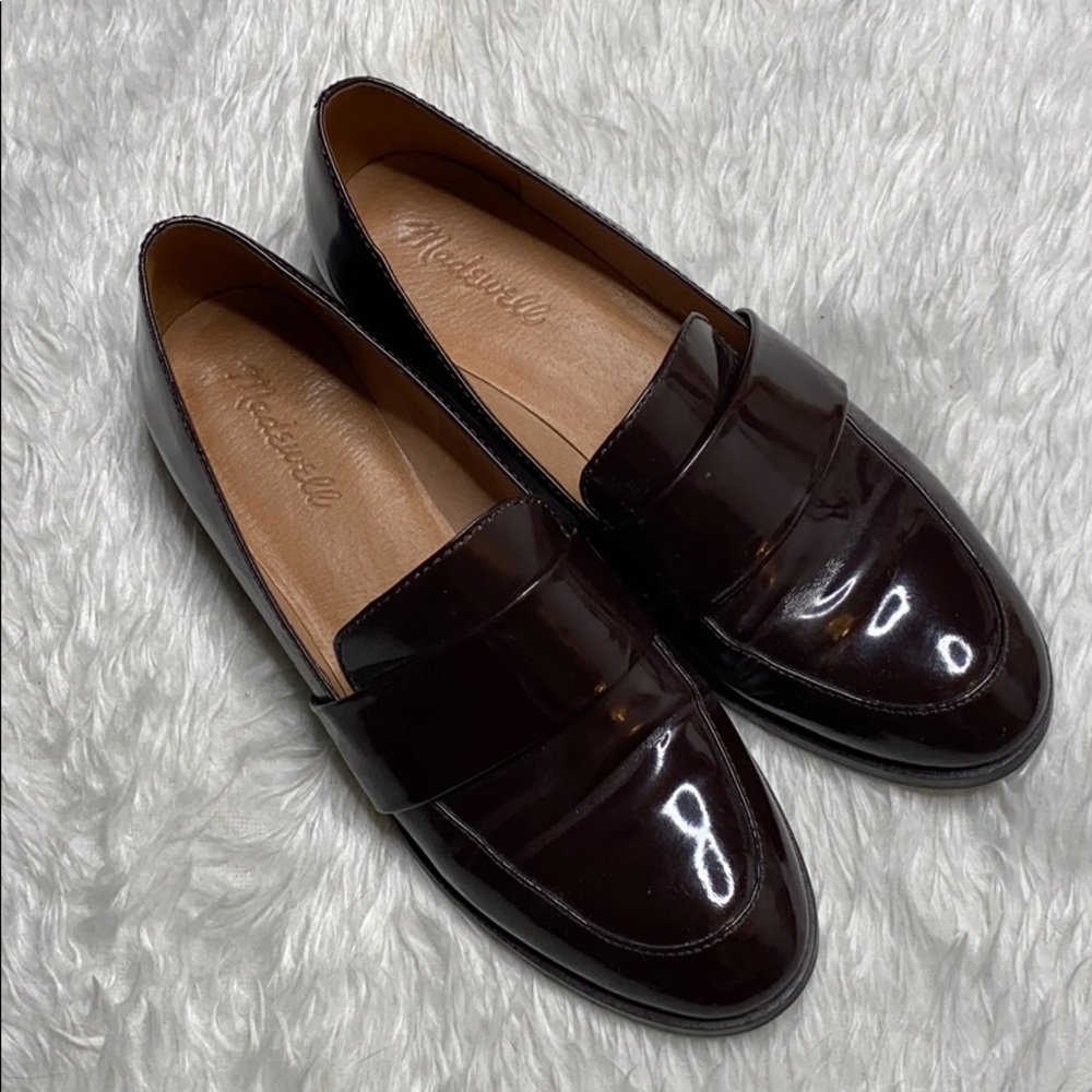 Madewell Patent Leather Penny Loafers